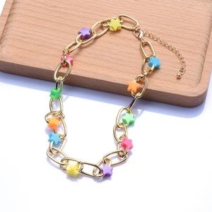 Colorful star choker